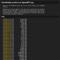 TraxWeekly archive at OpenMPT.org