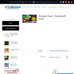 Treasure Hunt - Scratch off Card