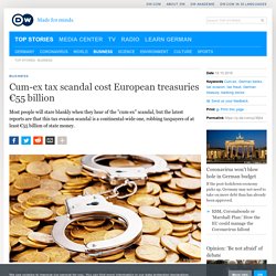 Cum-ex tax scandal cost European treasuries €55 billion