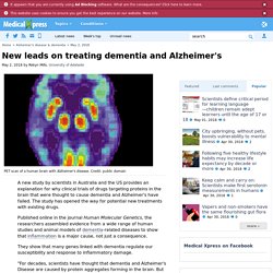 New leads on treating dementia and Alzheimer's