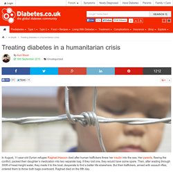 Treating diabetes in a humanitarian crisis