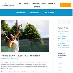 Tennis Elbow Causes and Treatment