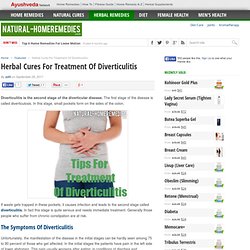Remedios herbarios para el tratamiento de la diverticulitis - Cómo tratar la diverticulitis Naturally