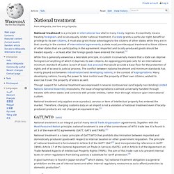 National treatment, wikipedia