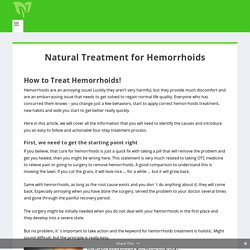 bleeding hemorrhoids treatment