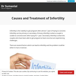 Causes and Treatment of Infertility – Dr Sumanlal