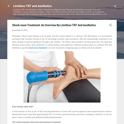 Shock wave Treatment: An Overview By Limitless TRT And Aesthetics