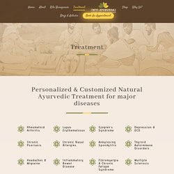 List of Ayurvedic treatments - Niti Ayurveda