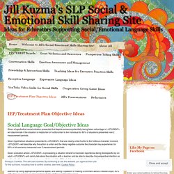 Jill Kuzma's SLP Social & Emotional Skill Sharing Site