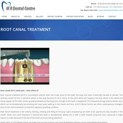 Root Canal Treatment in Punjabi Bagh,Paschim Vihar, Delhi - MR DENTAL CENTRE
