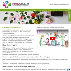 Cosmetic Rejuvenation Gladstone - Vitality Solutions