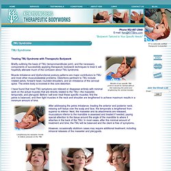 TMJ Syndrome Treatment with Therapeutic Bodyworks