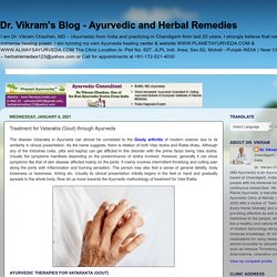 Treatment for Vatarakta (Gout) through Ayurveda