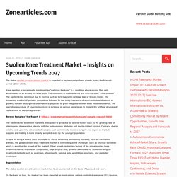 Swollen Knee Treatment Market – Insights on Upcoming Trends 2027 – Zonearticles.com