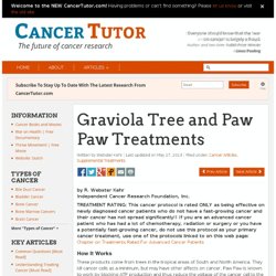 Graviola Tree and Paw Paw Treatments