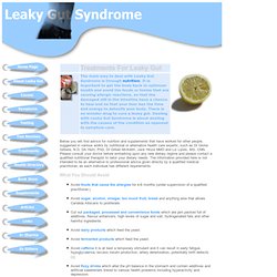 Treatments for Leaky Gut