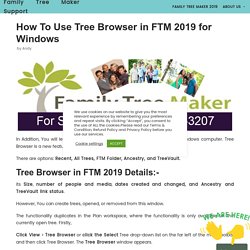 Tree Browser in FTM 2019