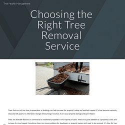 Tree Health Management