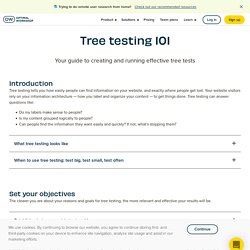 Tree testing 101 – Optimal Workshop