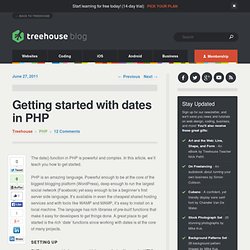 Getting started with dates in PHP