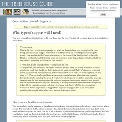The Treehouse Guide - Types of tree house support