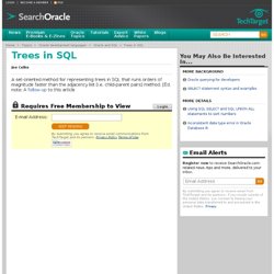 Trees in SQL