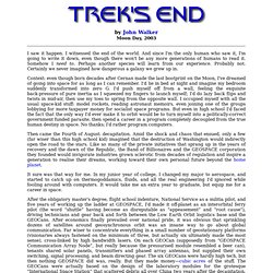 Trek's End