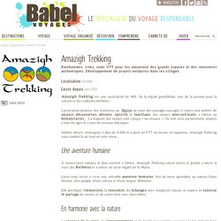 Amazigh Trekking - Association de tourisme solidaire au Maroc