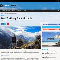 Best Trekking Places In India