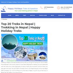 Top 20 Treks in Nepal