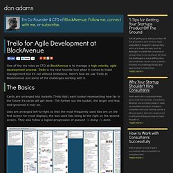 Trello for Agile Development at BlockAvenue - Dan Adams