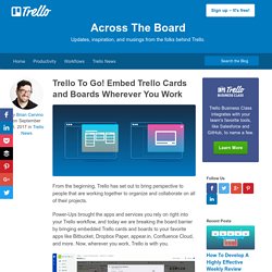 To Go! Embed Trello Cards and Boards Wherever You Work