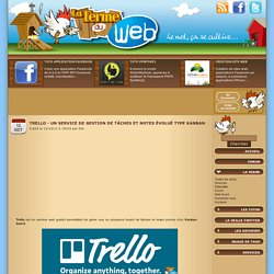 Trello - Un service de gestion de tâches et notes évolué type kanban