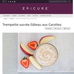 Trempette sucrée Gâteau aux Carottes