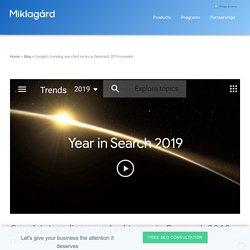 Google’s Trending Searched Terms In Denmark 2019 Revealed