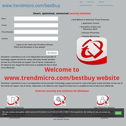 TrendMicro/BestBuy - Download Trend Micro exe File