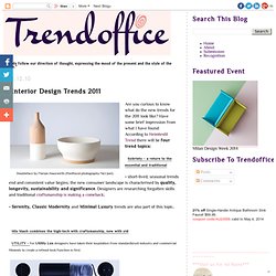 Interior Design Trends 2011