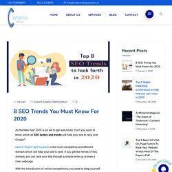 8 SEO Trends You Must Know For 2020 - Confounding Solutions