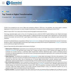 Top Trends in Digital Transformation