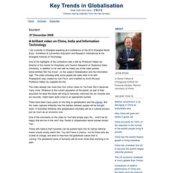 Key Trends in Globalisation: tourism
