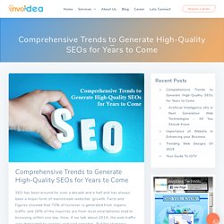 SEO Trends for 2020 to Rank Your Website at Top - Invoidea Technologies