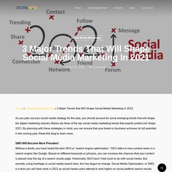 3 Major Trends that Will Shape Social Media Marketing in 2021