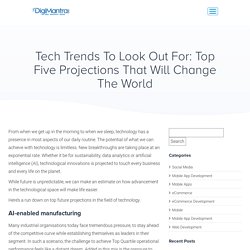 Top Five Projections That will Change the World
