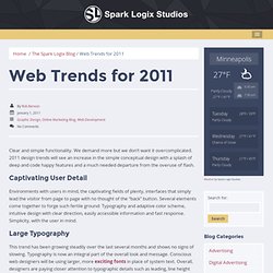 Web Trends for 2011 - Spark Logix Studio