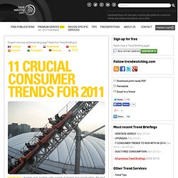 s December 2010 Trend Briefing covering 11 CRUCIAL CONSUMER TRENDS FOR 2011