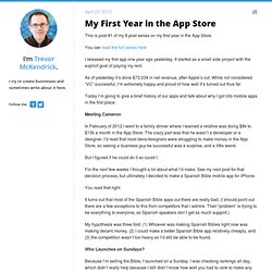Trevor McKendrick - My First Year in the App Store