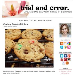 Trial and Error: Art, Dreams and Life: Cowboy Cookie Gift Jars