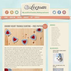 Granny Heart Triangle Bunting - Free Pattern