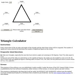 Triangle Calculator