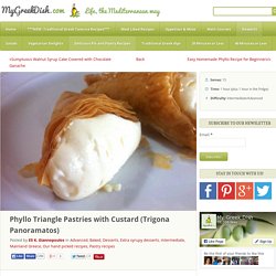 Phyllo Triangle Pastries with Custard (Trigona Panoramatos)